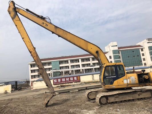 600mm اندازه کفش 21M Long Boom هیوندای R210-5D ماشین بیل کارکرده تامین کننده