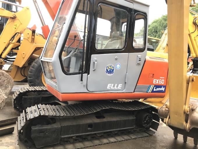 6000 کیلوگرم 0.3CBM سرعت 5 کیلومتر در ساعت EX60-1 دست دوم هیتاچی 0
