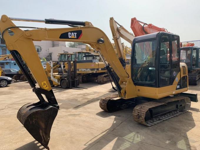 0.3m3 سطل 5800 کیلوگرم Caterpillar 306D بیل مکانیکی خزنده دست دوم 1