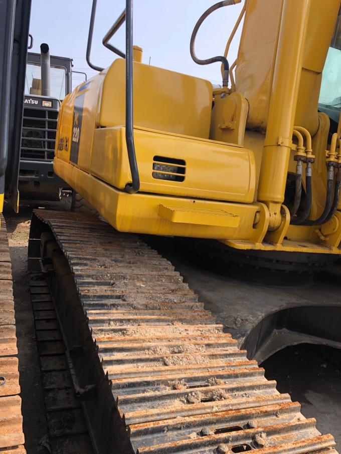 5.5km / H Speed ​​107KW PC220-7 Crawler Used Komatsu Excavator 0