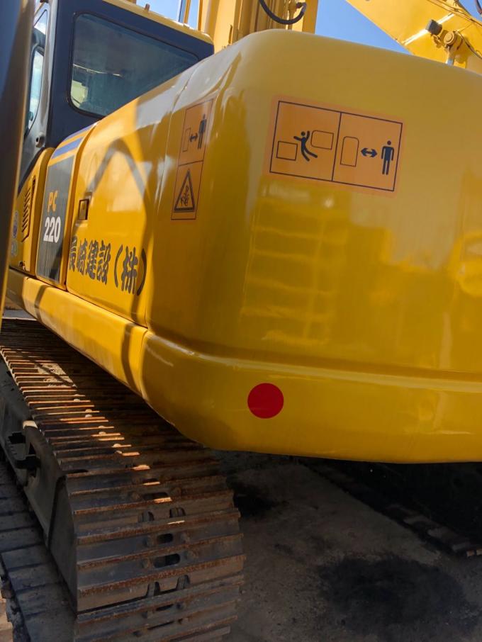 5.5km / H Speed ​​107KW PC220-7 Crawler Used Komatsu Excavator 2